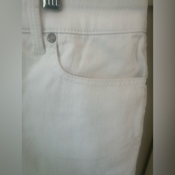 NWOT Talbots Classic White Mini Jean Skirt Sz 14 Never Worn Purchased 2024 - Picture 4 of 11